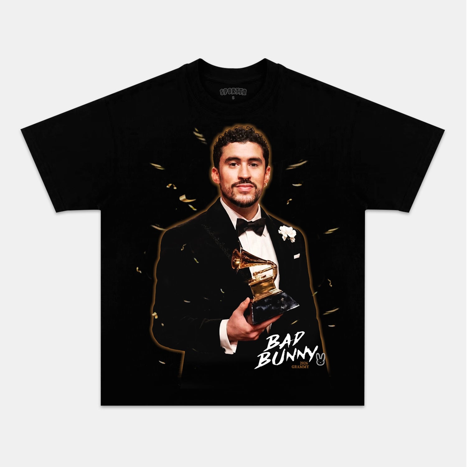 BAD BUNNY & 2026 GRAMMY V5 TEE